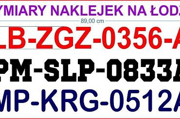 #jachty #łodzie #łódki #naklejki #nalepaski #NumeryRejestracyjneNaŁodzie